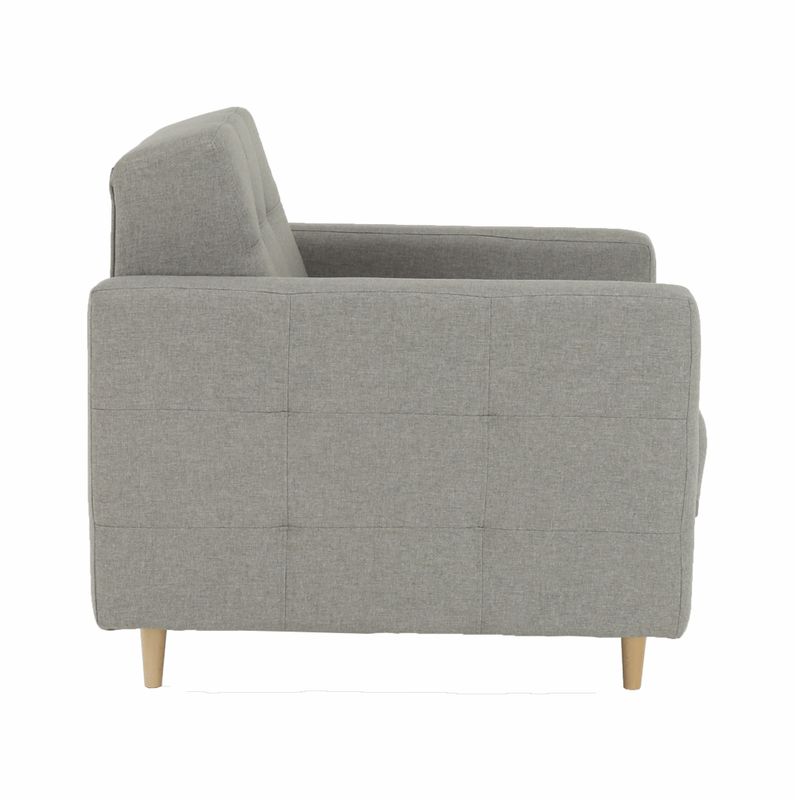 Celočalúnené kreslo, sivá látka