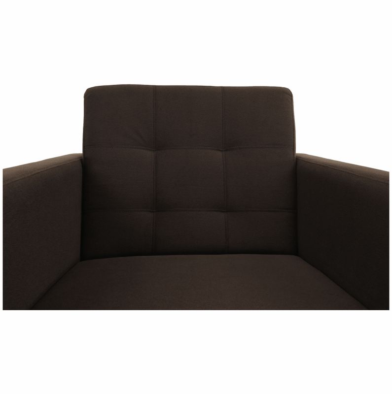 Celočalúnené kreslo, čokoládová látka