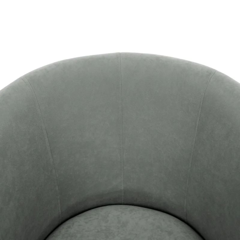 Elegantné kreslo, zelená látka