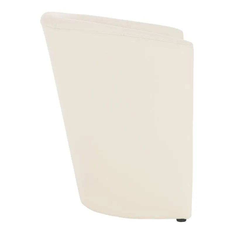 Elegantné kreslo, ekokoža béžová