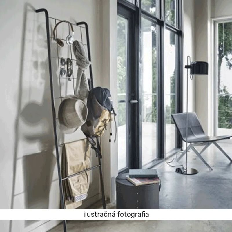 Vešiak/rebrík, čierny kov