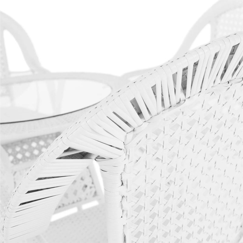 Záhradný set, 1+4, v bielom prevedení