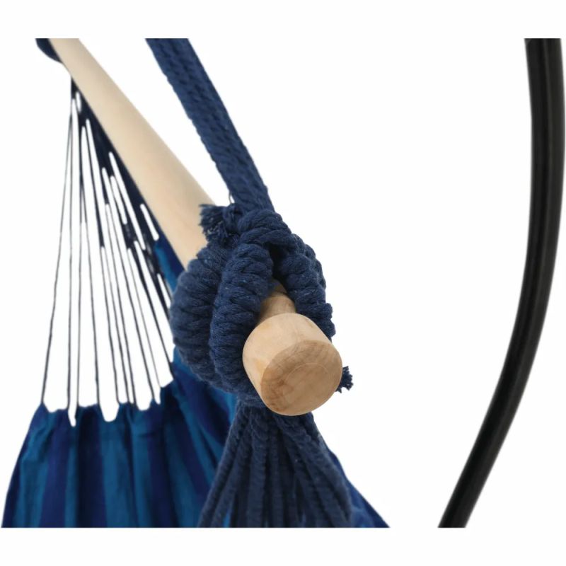 Závesné hojdacie kreslo modré