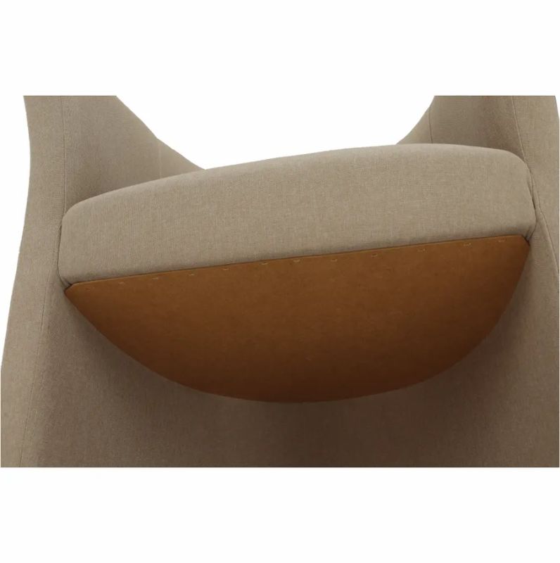 Elegantné kreslo, béžová látka