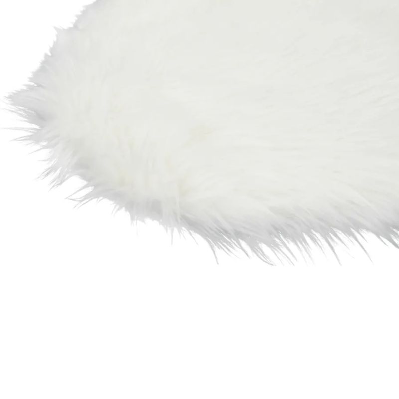 Koberec, TYP 1, umelá kožušina, biela, 60x90