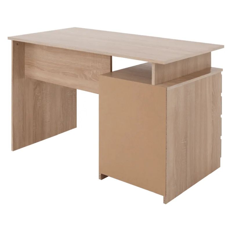 Štýlový počítačový stôl vo farbe dub sonoma