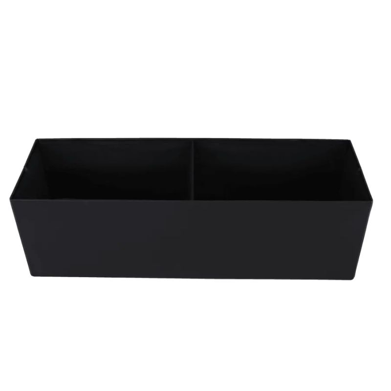 Nadčasový skladací taburet, čierna ekokoža