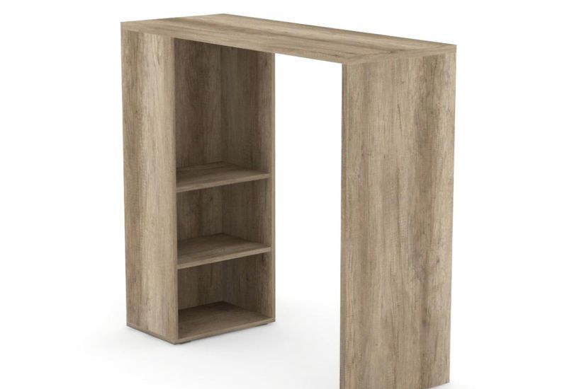 Barový pult vysoký, s regálom - viac farebných prevedení