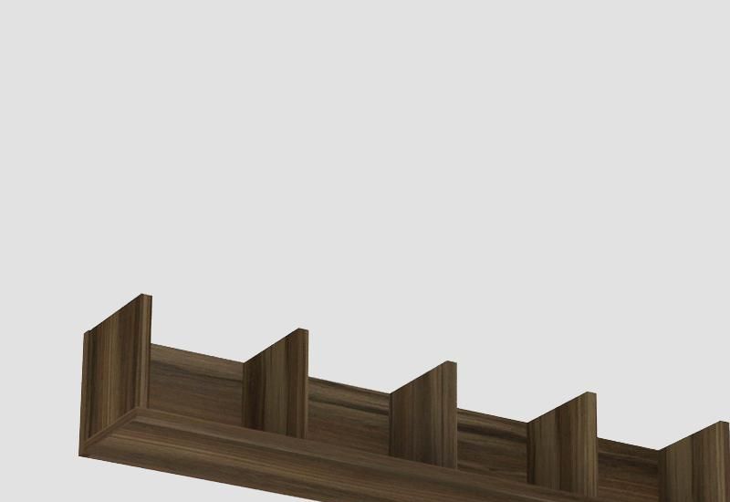 Jednoduchá polica 5-priečinková - viac farebných prevedení