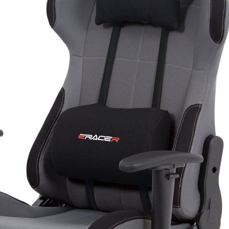 Obľúbené herné kreslo v sivej farbe