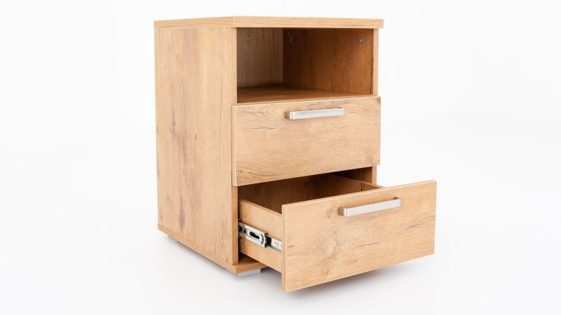 Nočný stolík  2x zásuvka, vysoký - viac farebných prevedení