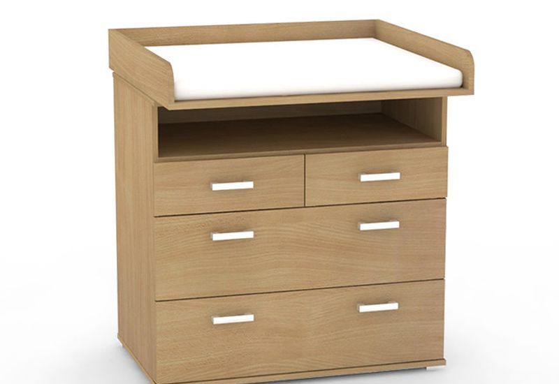Komoda s prebalovacím pultom a matracom - viac farebných prevedení