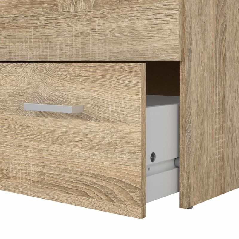 Dub sonoma trojzásuvková komoda