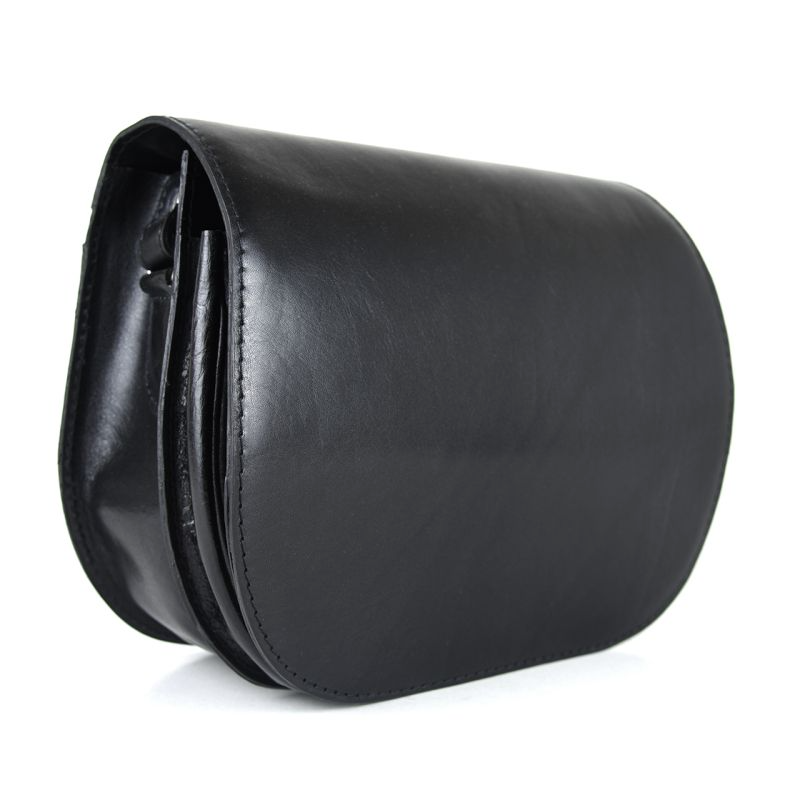 Luxusná kožená lovecká kabelka, skrytý magnet, čierna farba