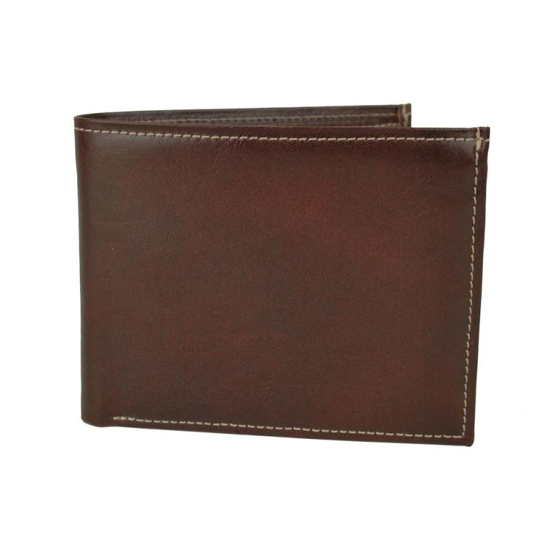 Kožená peňaženka z pravej kože v tmavo hnedej farbe