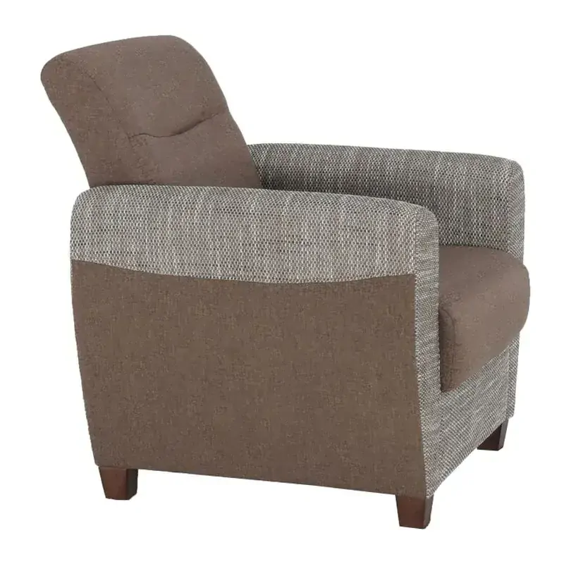 Kreslo s moderným dizajnom, hnedé