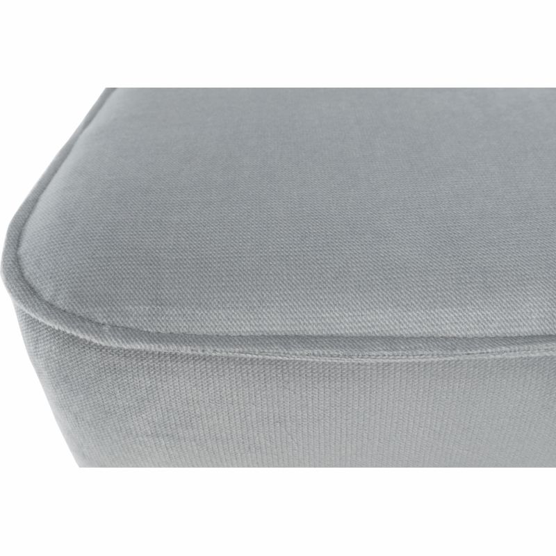 Taburet v nadčasovom dizajne, svetlosivá-orech