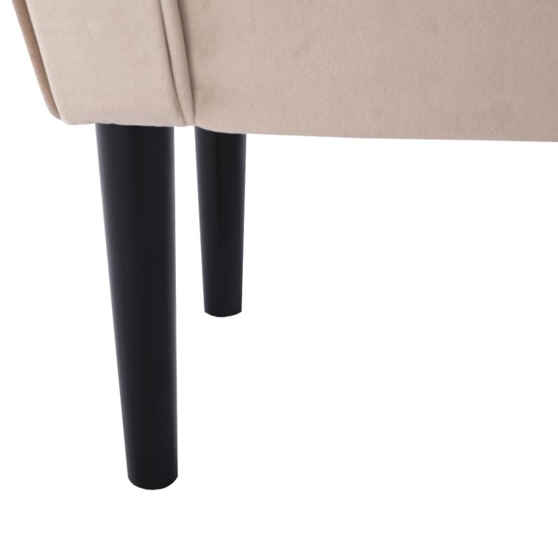 Lavica v nezvyčajnom dizajne, béžovosivá-čierna