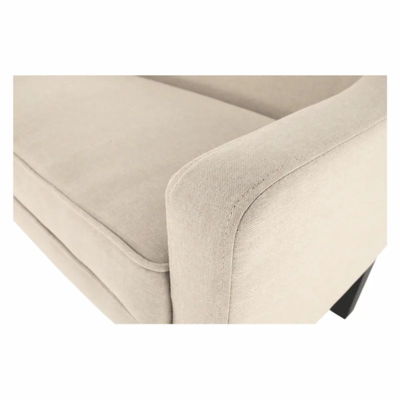 Elegantná lavica v béžovej látke