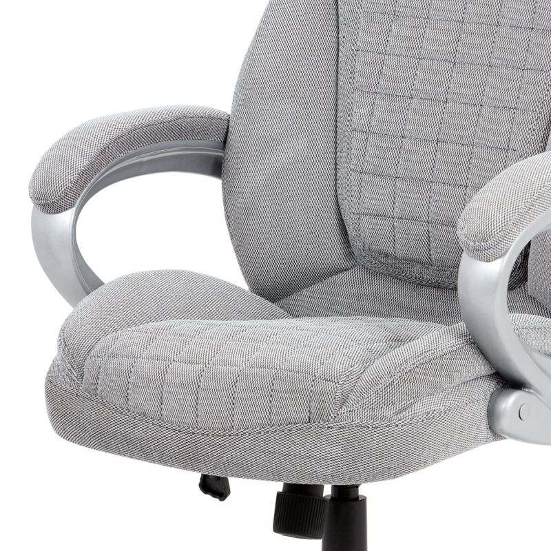 Nastaviteľné kancelárske kreslo striebornej farby
