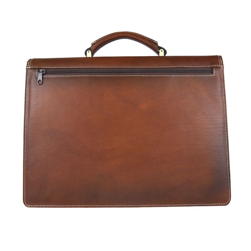 Luxusná kožená pracovná aktovka v cigaro farbe (Limitovaná edícia)