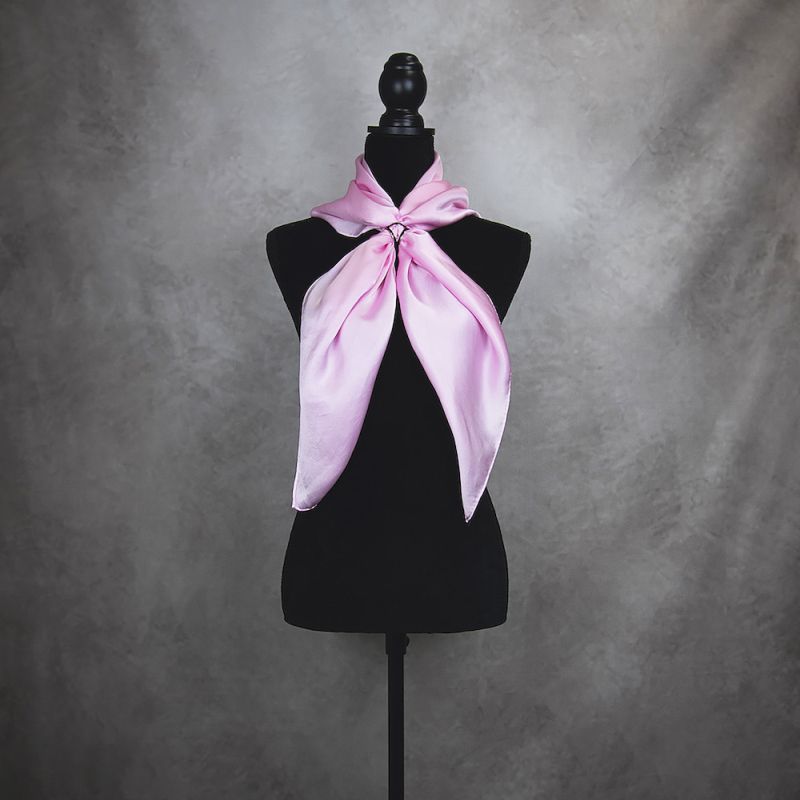 Hodvábna šatka RUŽOVÁ, 90 x 90cm