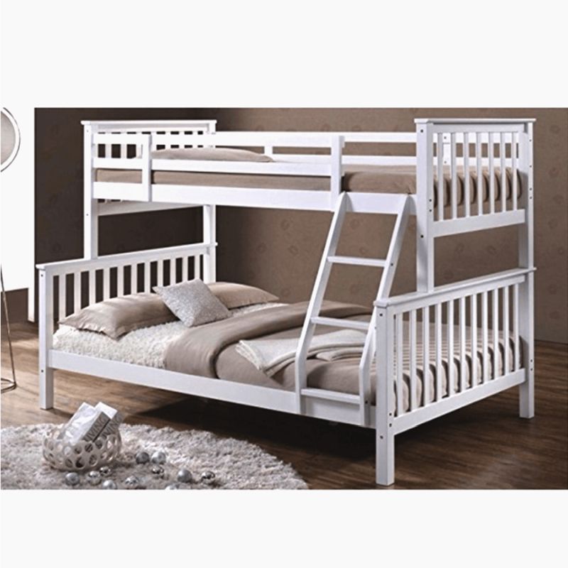 Poschodová rozložiteľná posteľ, biela