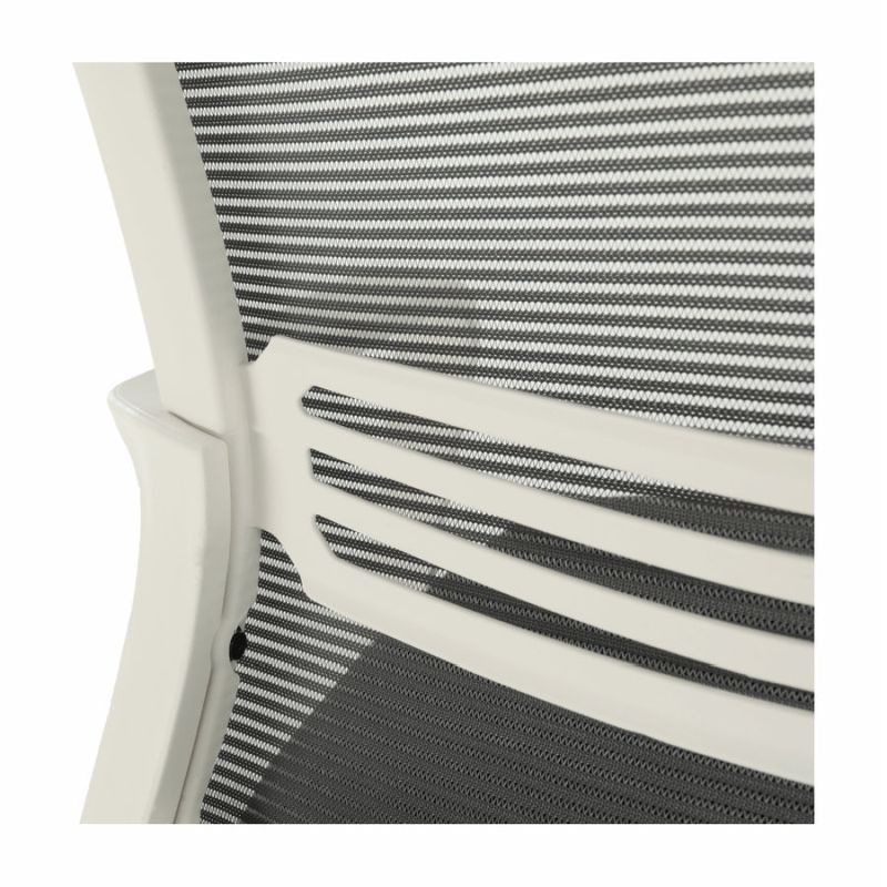 Kancelárska stolička, sieťovina sivá a látka čierna