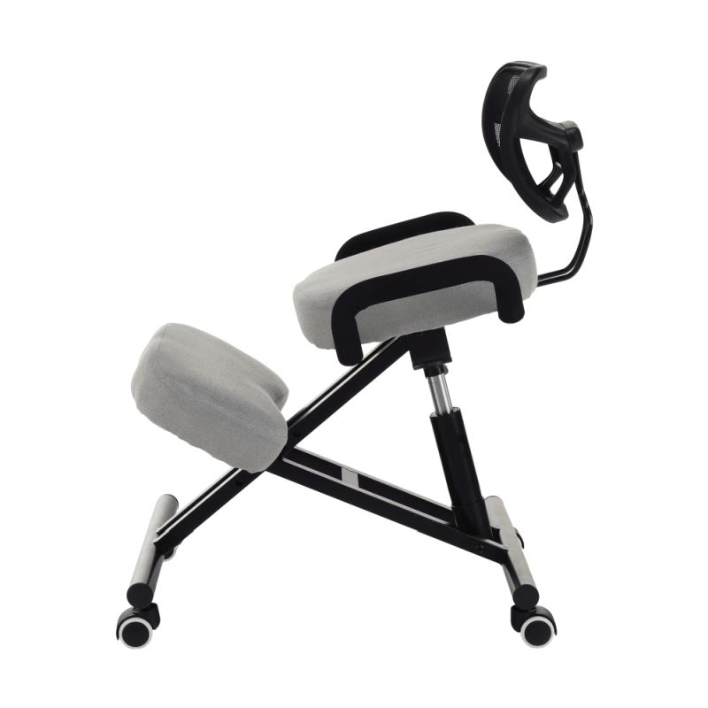 Ergonomický kľakosed s operadlom , sivohnedá Taupe-čierna