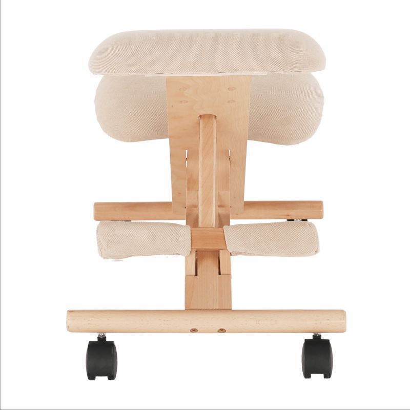 Moderná a ergonomická kľakačka, krémová-buk