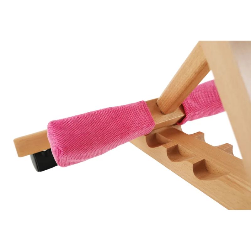 Moderná a ergonomická kľakačka, ružová-buk