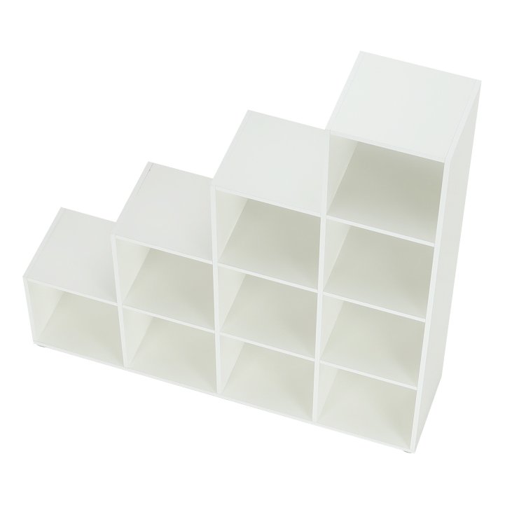 Regál pyramída, biely