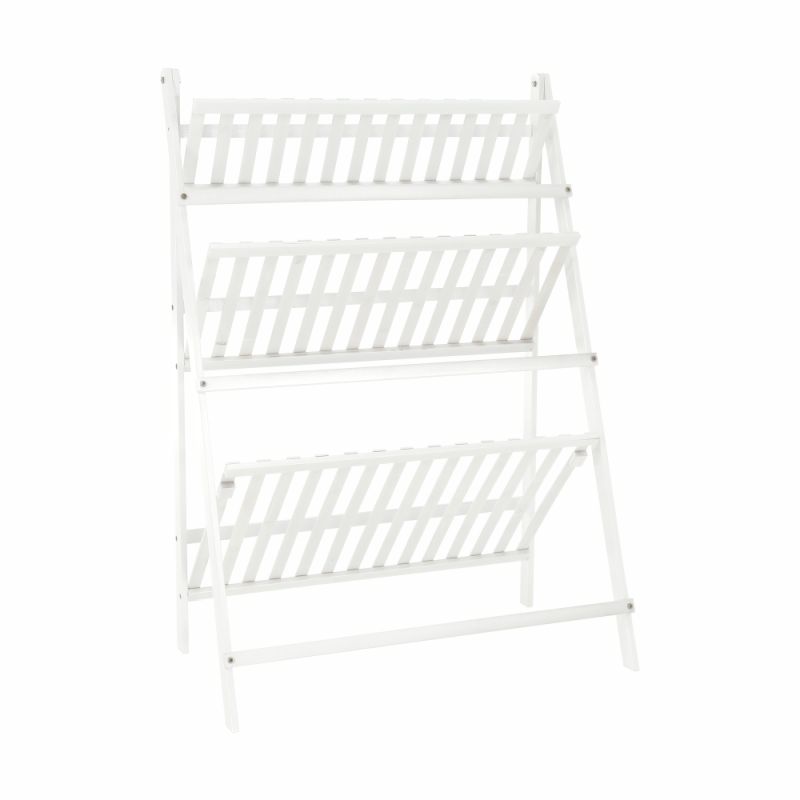 Skladací regál, biely, TYP 1