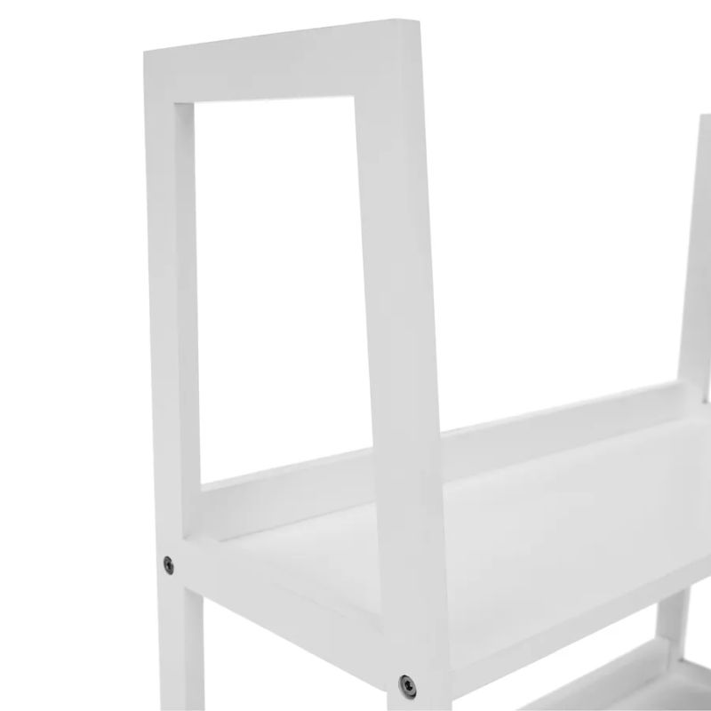 Šikovný 4-policový regál, biela