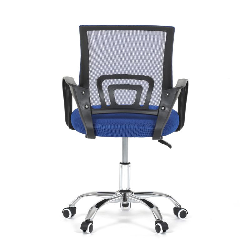 Kancelárska stolička, poťah modrá látka a sieťovina MESH