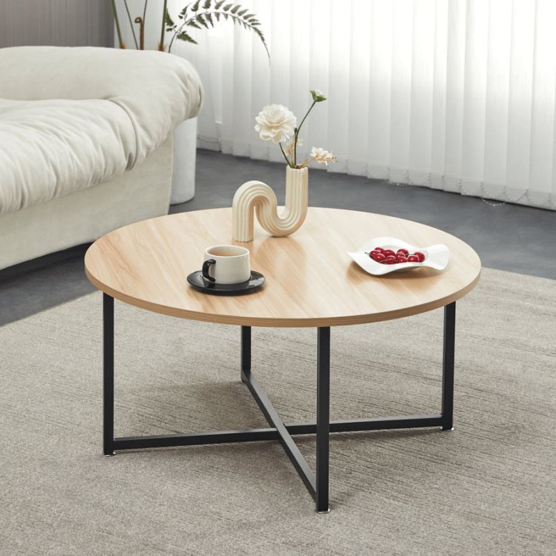 Konferenčný stolík s moderným dizajnom vo farebnom prevedení dub-čierna 