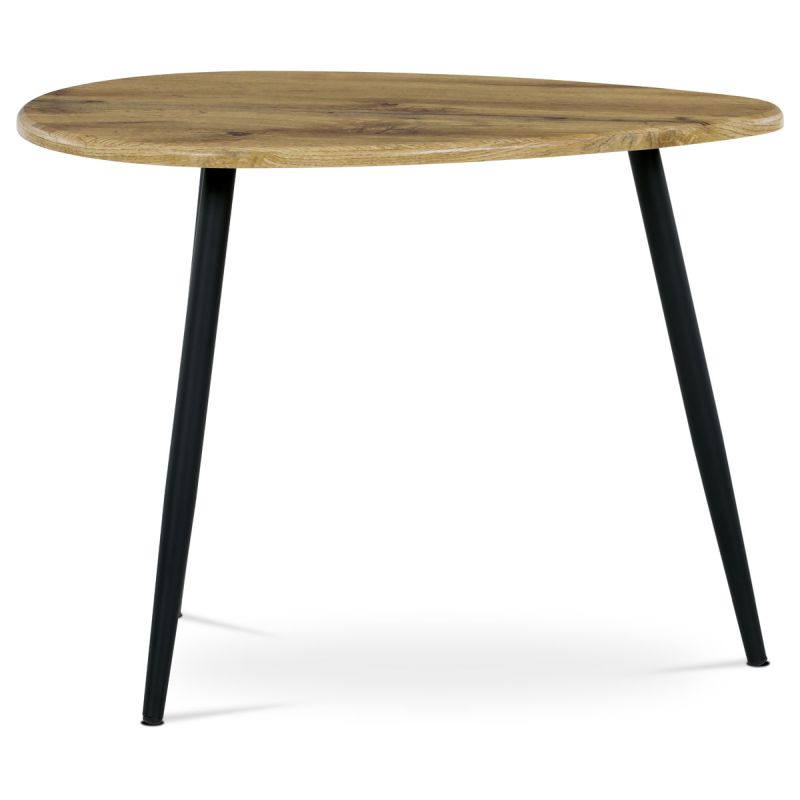 Konferenčný stôl na troch nohách, MDF doska divoký dub 60x40