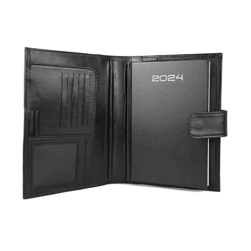 Kožený diár čierny