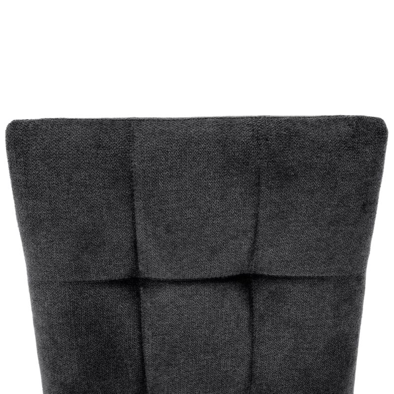 Pohodlná jedálenská stolička v modernom dizajne tmavosivá