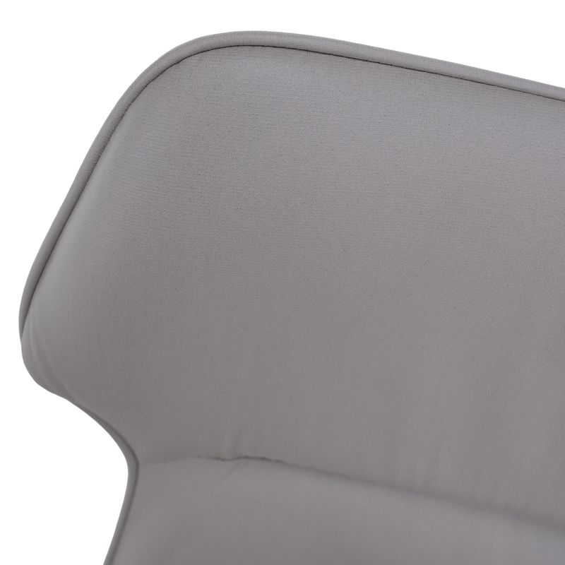 Jedálenská stolička s moderným tvarom, svetlosivá-tmavosivá-čierna