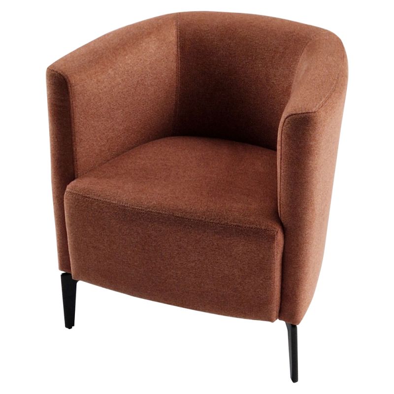 Dizajnové kreslo v prevedení terakota