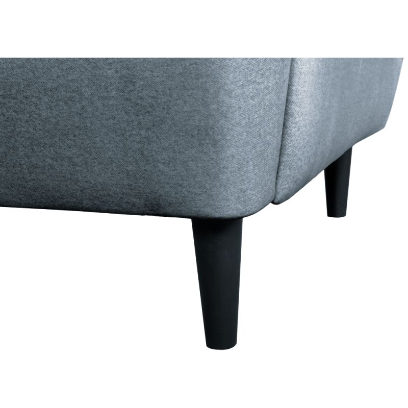 Komfortné kreslo ušiak, sivá-wenge