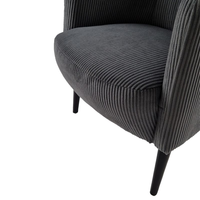 Dizajnové kreslo v prevedení sivá-čierna