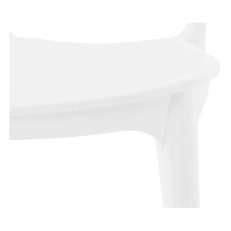 Stolička plastová stohovateľná, biela