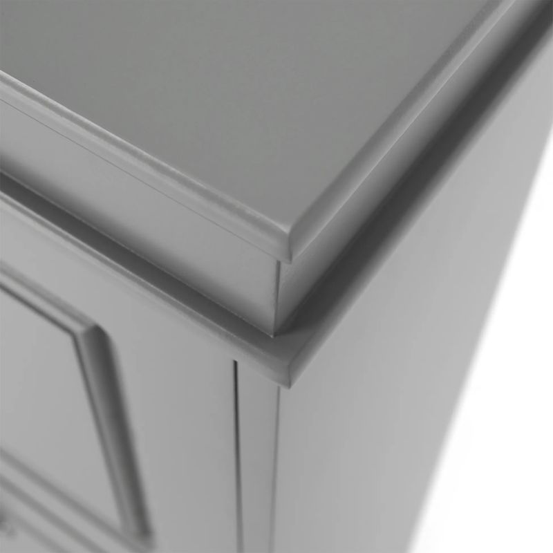 Botník s výklopnými šuplíkmi, 2-radový, sivá