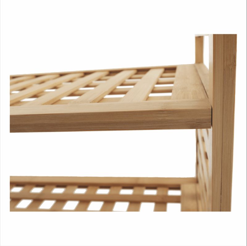 Botník 2-policový z lakovaného bambusu