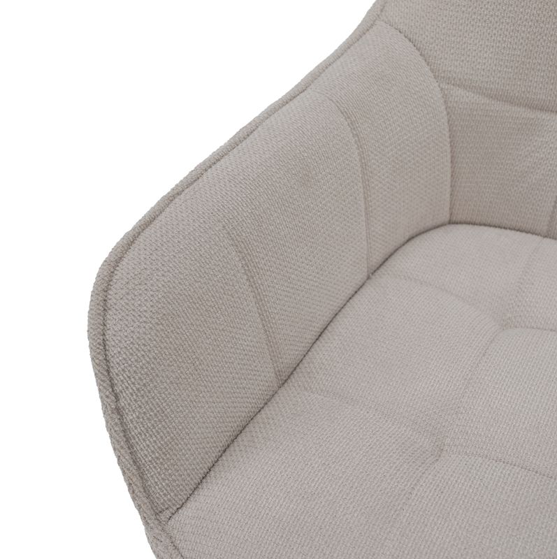 Dizajnové kreslo, béžová-čierna