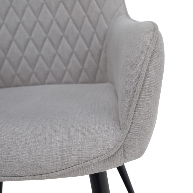 Štýlové dizajnové kreslo, svetlosivá-čierna