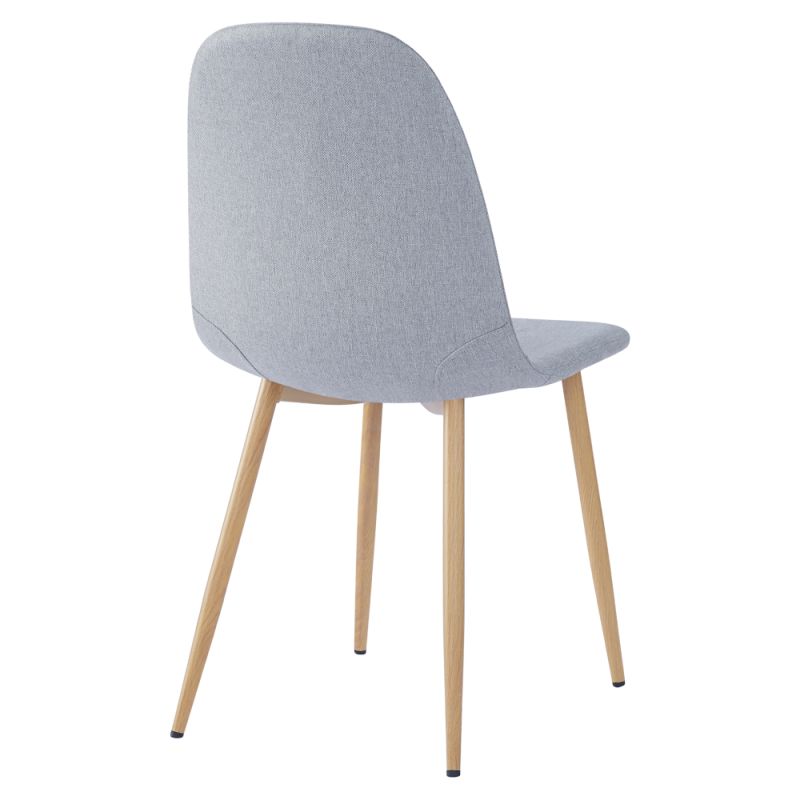 Komfortná stolička svetlosivá látka