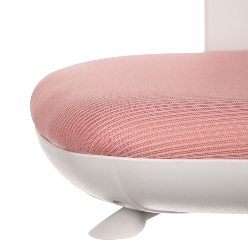 Detská stolička, ružová sieťovina, biely plastový kríž